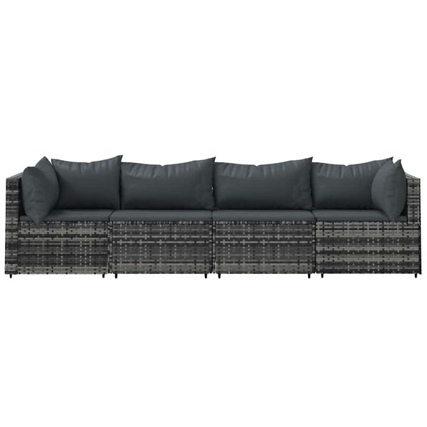 Luxe 4-delige Loungeset met Kussens (60% korting)