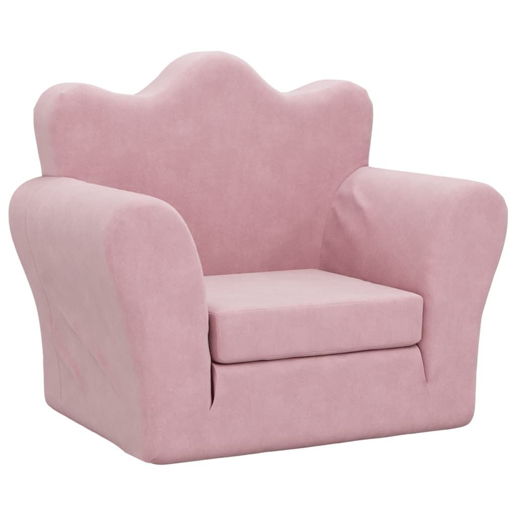 vidaXL Kinderslaapbank Pluche Roze - 33% Korting