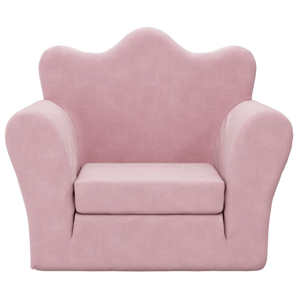 vidaXL Kinderslaapbank Pluche Roze - 33% Korting