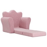 vidaXL Kinderslaapbank Pluche Roze - 33% Korting