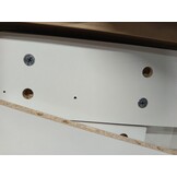 2x Zwevend Nachtkastje Hoogglans Wit 40x30cm - 57% Korting