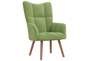 Lichtgroene Velvet Relaxstoel, 41% Korting