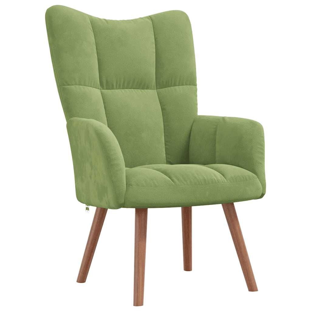 Relaxstoel Fluweel Lichtgroen - 34% Korting!