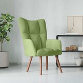 Relaxstoel Fluweel Lichtgroen - 34% Korting!