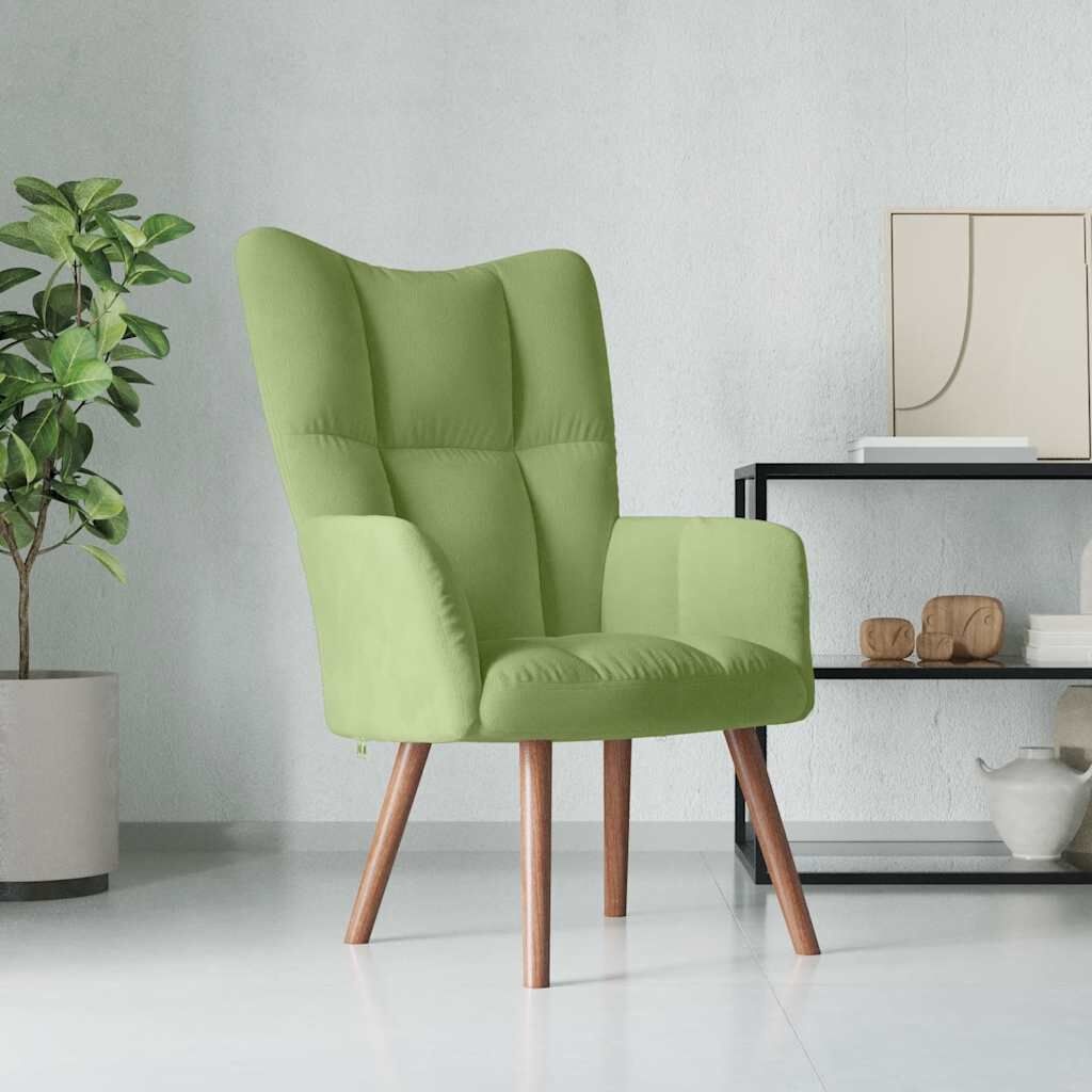 Relaxstoel Fluweel Lichtgroen - 34% Korting!