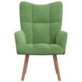 Relaxstoel Fluweel Lichtgroen - 34% Korting!