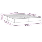 Taupe Bedframe Stof 180x200 cm met 34% Korting