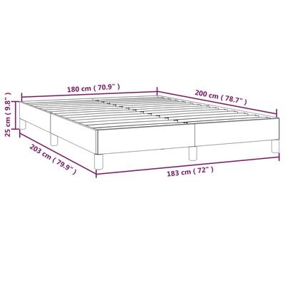Taupe Bedframe Stof 180x200 cm met 34% Korting