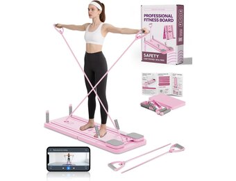Opvouwbare Pilates Reformer voor Thuis | Core Training | 23kg Weerstand