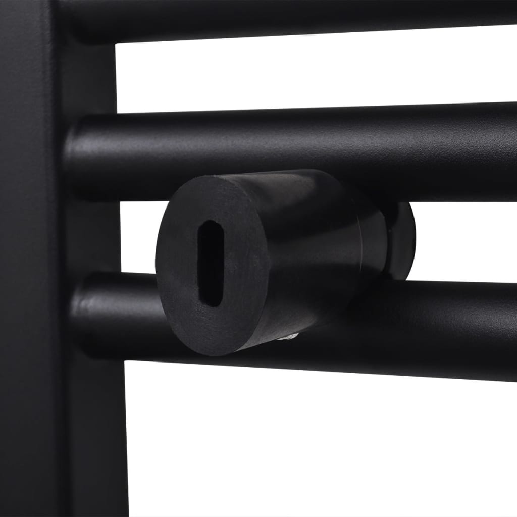 Gebogen Handdoekradiator Zwart 500x764 mm - 34% Korting