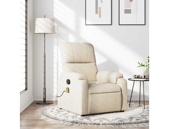 Verstelbare Massagestoel Microvezel Beige - 55% Korting!