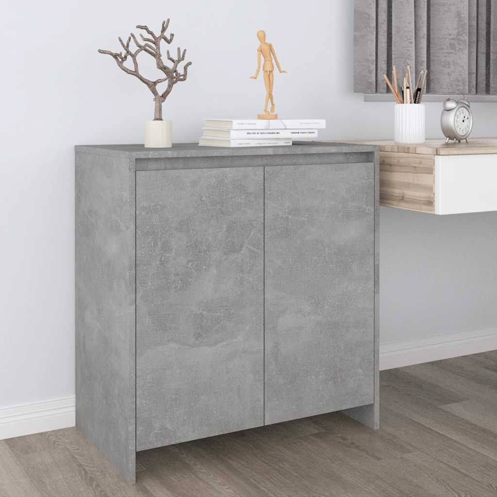 Bewerkt Hout Dressoir Betongrijs (70x41x75 cm) - 34% Korting