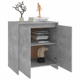 Bewerkt Hout Dressoir Betongrijs (70x41x75 cm) - 34% Korting