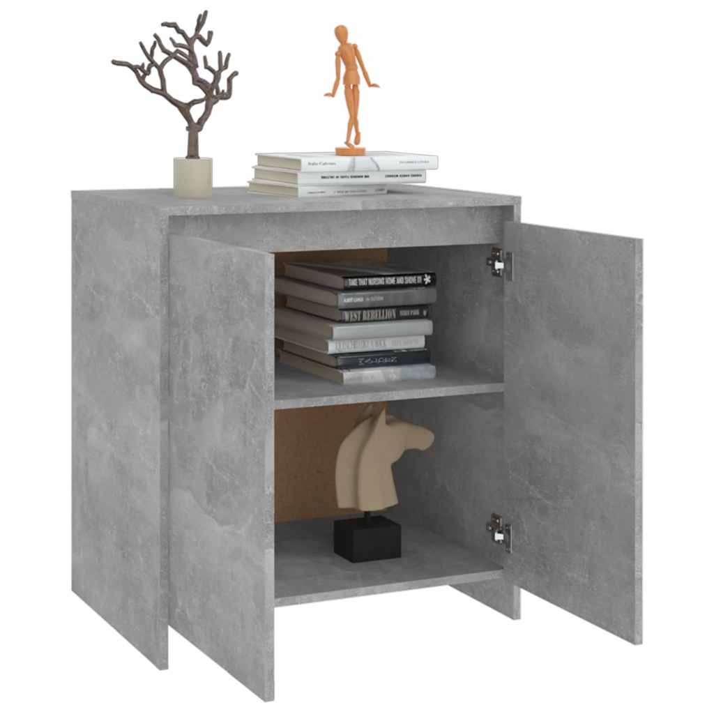 Bewerkt Hout Dressoir Betongrijs (70x41x75 cm) - 34% Korting