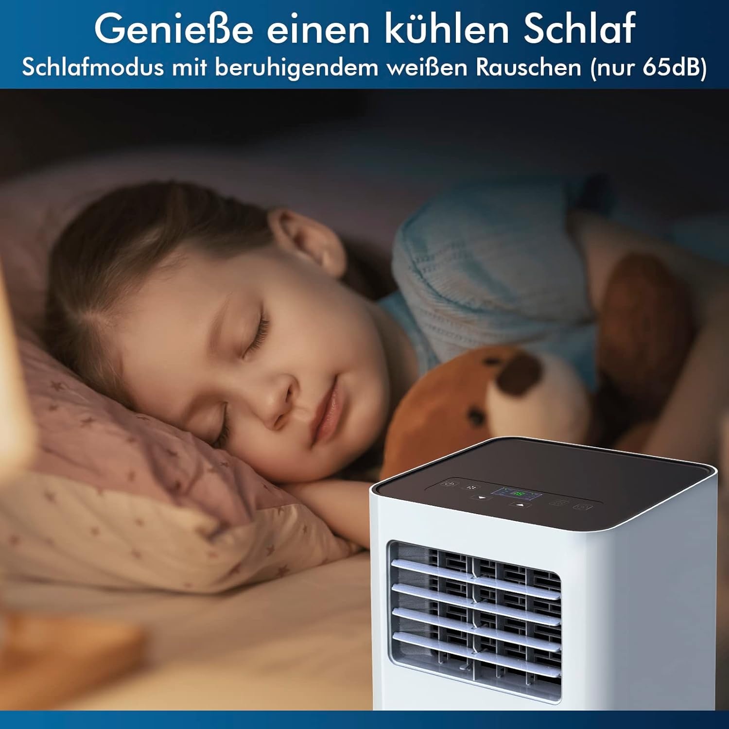 KLIM K9000 Mobiele Airconditioner 3-in-1 - Wit - 9000 BTU - Luchtkoeler, Ventilator & Ontvochtiger met Afstandsbediening