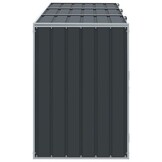 Containerberging voor 3 bakken (216x81x115cm) - Staal Antraciet - 54% Korting