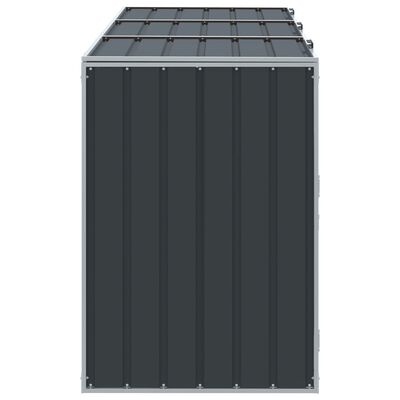 Containerberging voor 3 bakken (216x81x115cm) - Staal Antraciet - 54% Korting