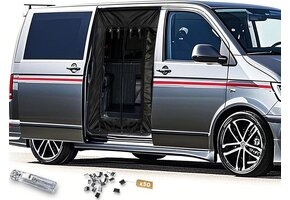 Insectenhor Camperbus Deuren VW T4/T5/T6 Zwart 163x158cm - 29% Korting!