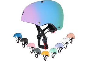 Roze Kinderfietshelm 3-8jr | Verstelbaar, Lichtgewicht, Multi-Sport | 33% Korting