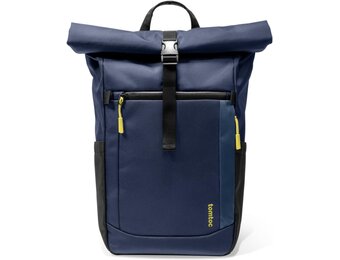 tomtoc Roll-Top laptop rugzak, lichtgewicht, waterbestendig reizen, woon-werkverkeer, informele dagrugzak voor 13-16 inch MacBook, universele 15,6 laptop, grote capaciteit verstelbaar 17-23 l,
