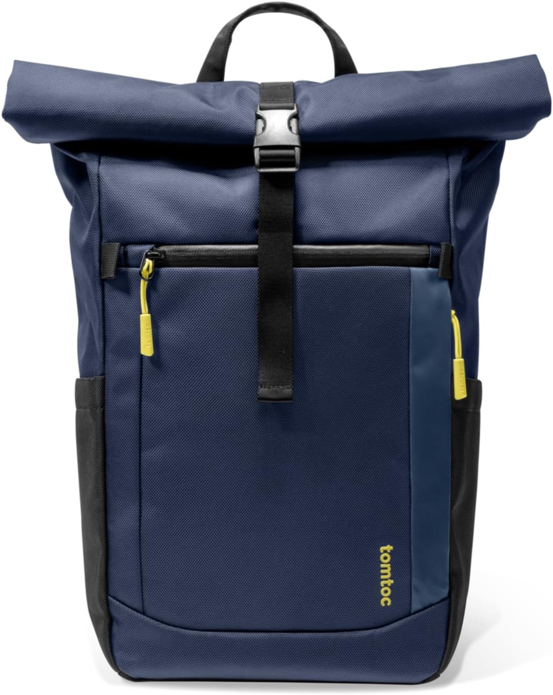 tomtoc Roll-Top laptop rugzak, lichtgewicht, waterbestendig reizen, woon-werkverkeer, informele dagrugzak voor 13-16 inch MacBook, universele 15,6 laptop, grote capaciteit verstelbaar 17-23 l,