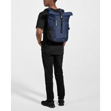 tomtoc Roll-Top laptop rugzak, lichtgewicht, waterbestendig reizen, woon-werkverkeer, informele dagrugzak voor 13-16 inch MacBook, universele 15,6 laptop, grote capaciteit verstelbaar 17-23 l,