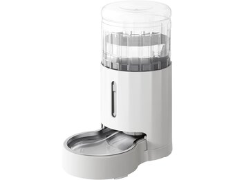 JUNSPOW 4L Kattenwaterdispenser met RVS Kom - Wit