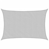 vidaXL Zonnezeil 3,5x2,5 m 100% polyester oxford lichtgrijs