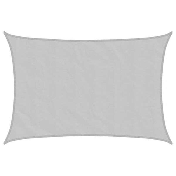 vidaXL Zonnezeil 3,5x2,5 m 100% polyester oxford lichtgrijs