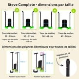 Kousen- en steunkousenaantrekker | Aan- en uittrekhulp zonder bukken | In hoogte verstelbaar | Maat L (kuitomtrek 47-56cm)