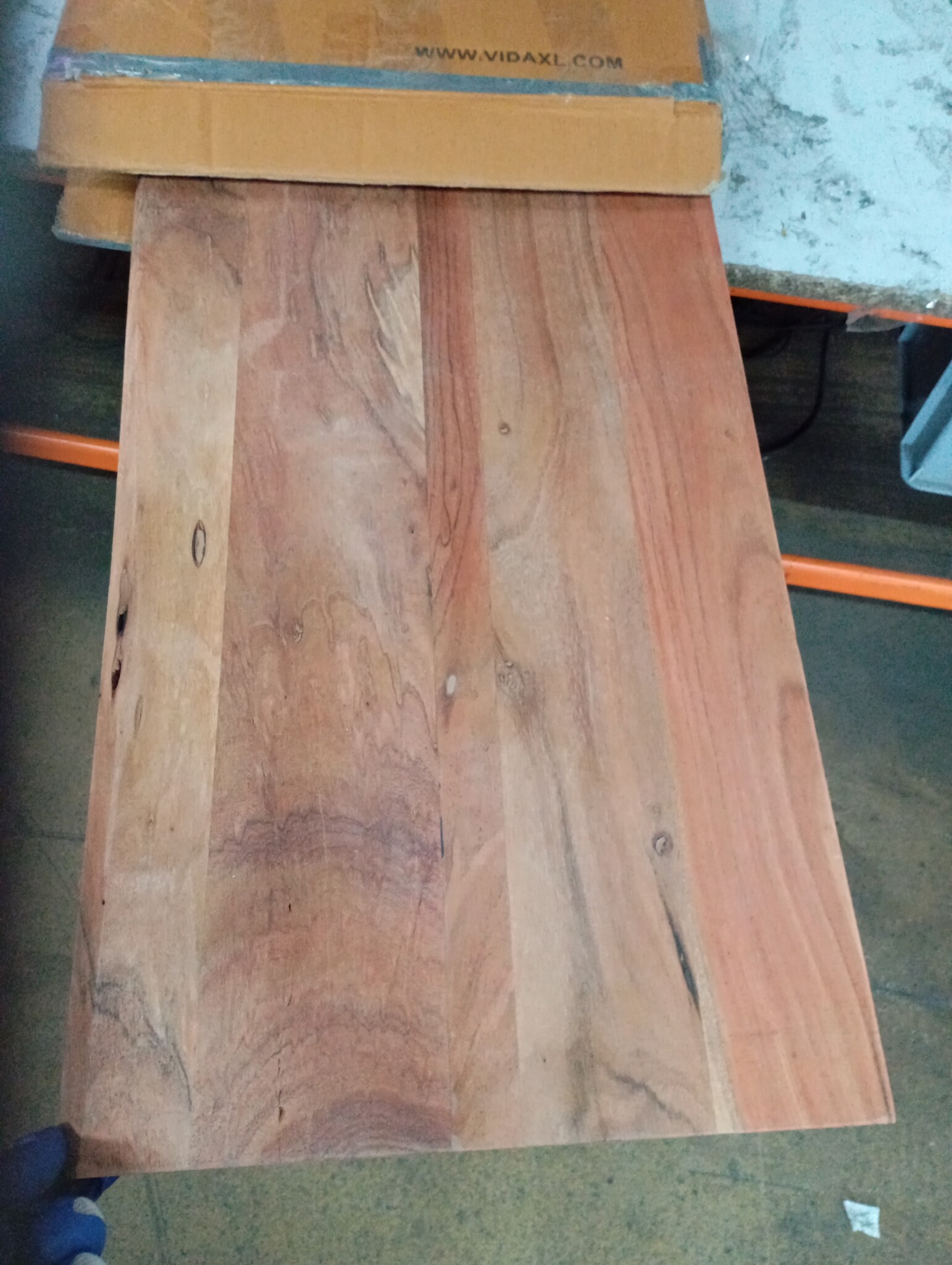 vidaXL Tafelblad rechthoekig natuurlijke rand 90x40x3,8 cm acaciahout