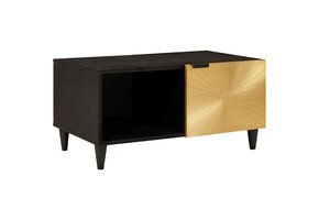 VidaXL Salontafel Zwart/Goud - 70% Korting!