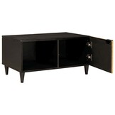 vidaXL Salontafel Zwart en Goud 80 x 50 x 40 cm