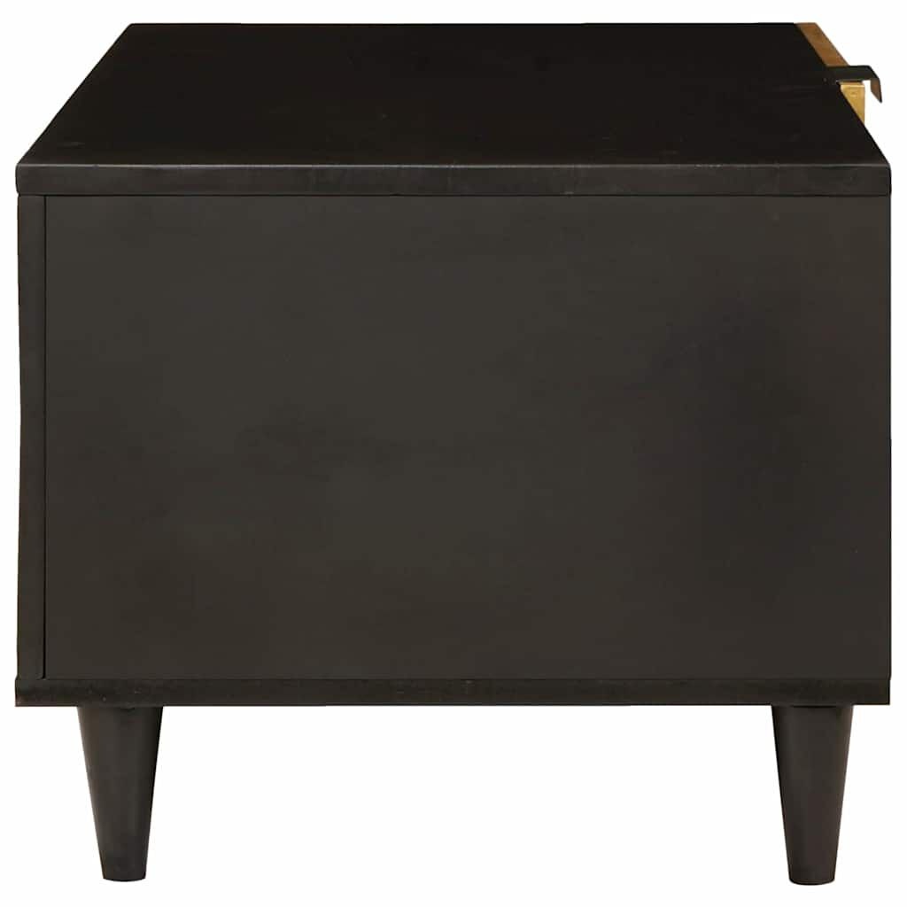 vidaXL Salontafel Zwart en Goud 80 x 50 x 40 cm