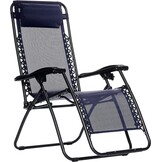 Zero Gravity Ligstoel Tuinstoel Donkerblauw - 69% Korting