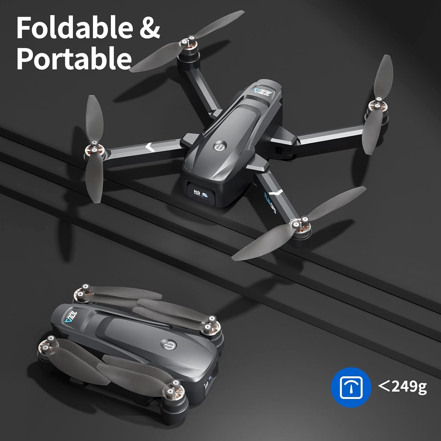 Toladrone TL16GPS Drone met 4K Camera, GPS, 5G WiFi en Borstelloze Motor - Ideaal voor Beginners en Volwassenen