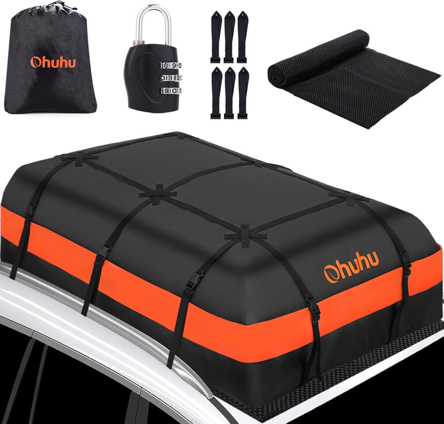 Ohuhu Dakkoffer 600 Liter - Waterdichte Daktas met Antislipmat en Slot
