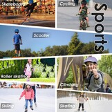 Glerc Kids Bike Helmet, Lightweight Adjustable Multi-Sport for Bicycle Skateboard Scooter, 2 Sizes Toddler Youth & Kids, Multiple Colors