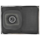 vidaXL Gootsteen met afvoerset 800x600x155 mm roestvrij staal zilver