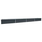 Verhoogde Plantenbak Antraciet Staal 600x80x45 cm - 34% Korting!