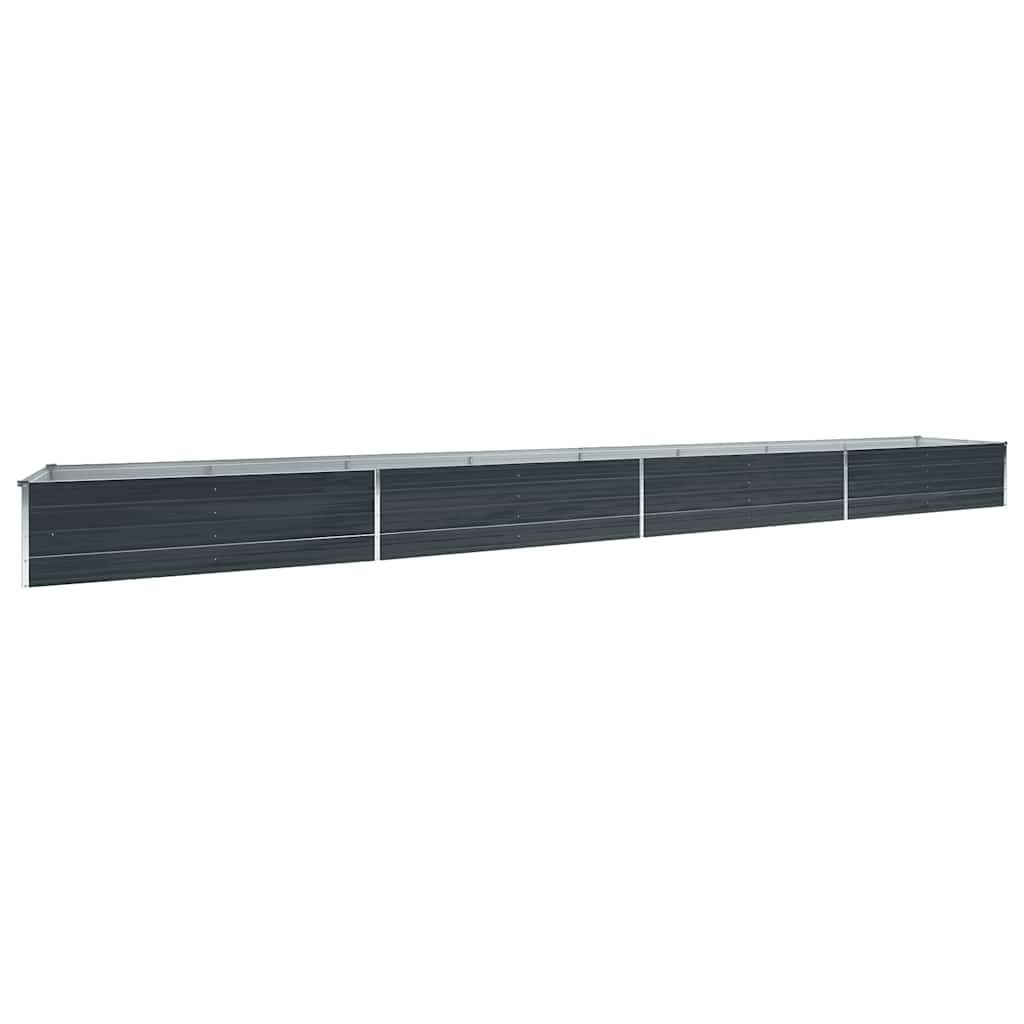 Verhoogde Plantenbak Antraciet Staal 600x80x45 cm - 34% Korting!