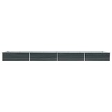 Verhoogde Plantenbak Antraciet Staal 600x80x45 cm - 34% Korting!