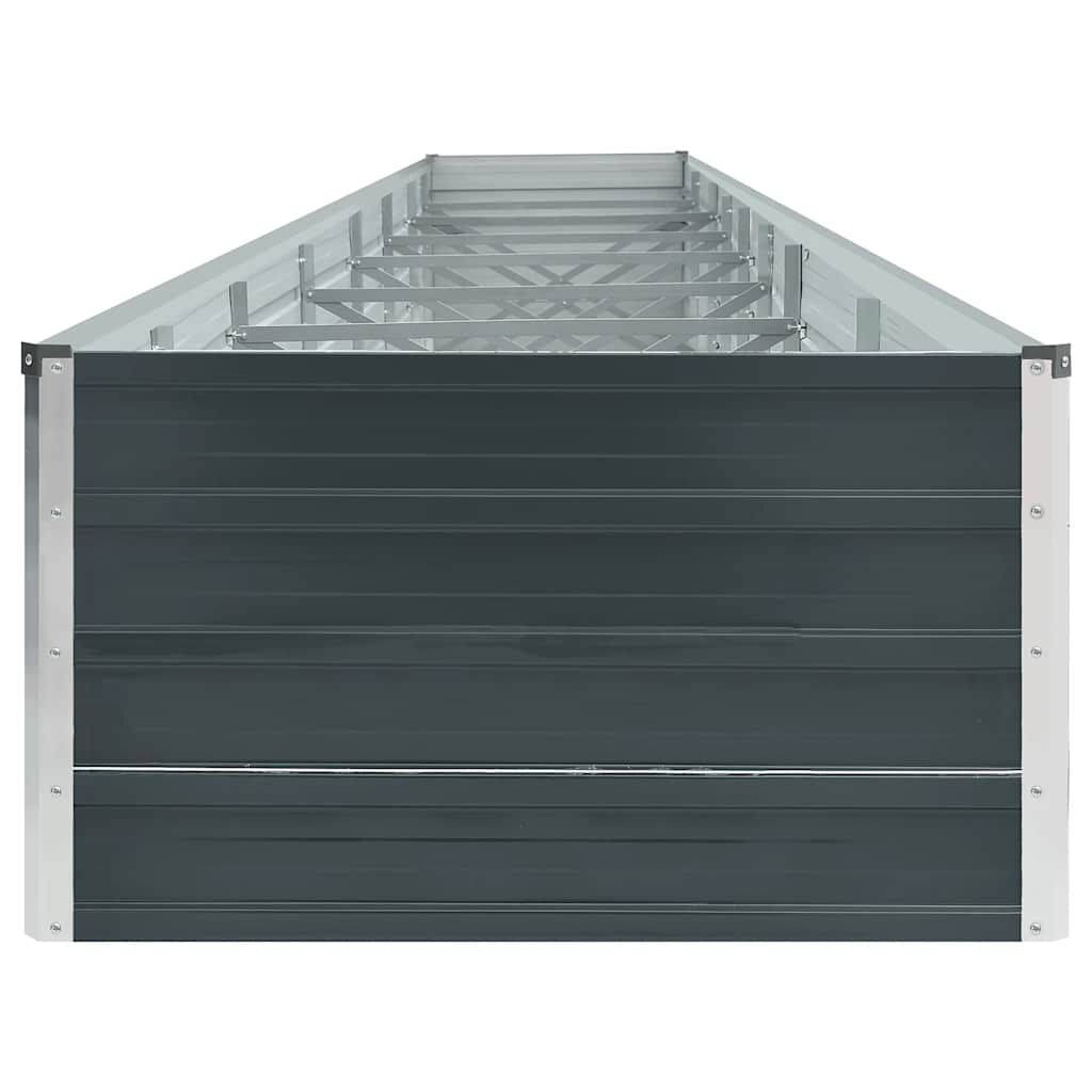 Verhoogde Plantenbak Antraciet Staal 600x80x45 cm - 34% Korting!