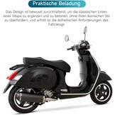 Artudatech Bagagedrager motorfiets achter, zwart met handgreep voor Vespa GTL, GTV, GTS, Super,HPE