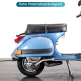 Artudatech Bagagedrager motorfiets achter, zwart met handgreep voor Vespa GTL, GTV, GTS, Super,HPE