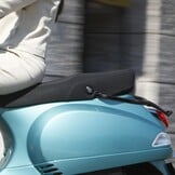 Artudatech Bagagedrager motorfiets achter, zwart met handgreep voor Vespa GTL, GTV, GTS, Super,HPE
