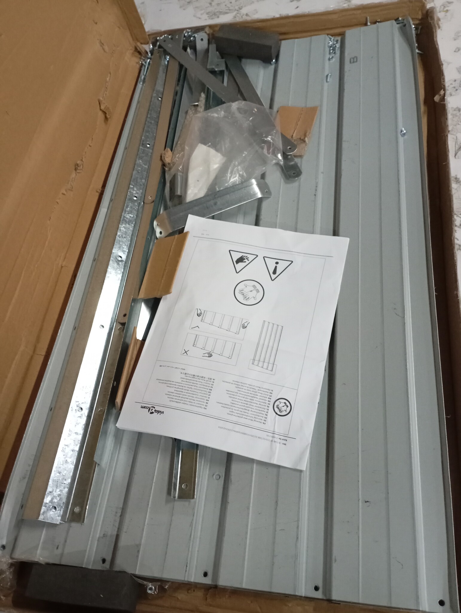 vidaXL Plantenbak verhoogd 160x40x77 cm gegalvaniseerd staal antraciet