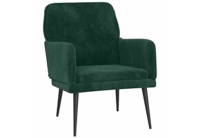 VidaXL Fauteuil Donkergroen Fluweel - 34% Korting