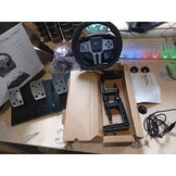 PXN V9 Racestuur met Pedalen en Shifter, 270/900° Stuur met Tool App, Vibratie Feedback, Paddle Shifters. Game stuur voor PC, PS4, Xbox One, Xbox Series X|S, PS3, Switch