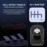 PXN V9 Racestuur met Pedalen en Shifter, 270/900° Stuur met Tool App, Vibratie Feedback, Paddle Shifters. Game stuur voor PC, PS4, Xbox One, Xbox Series X|S, PS3, Switch